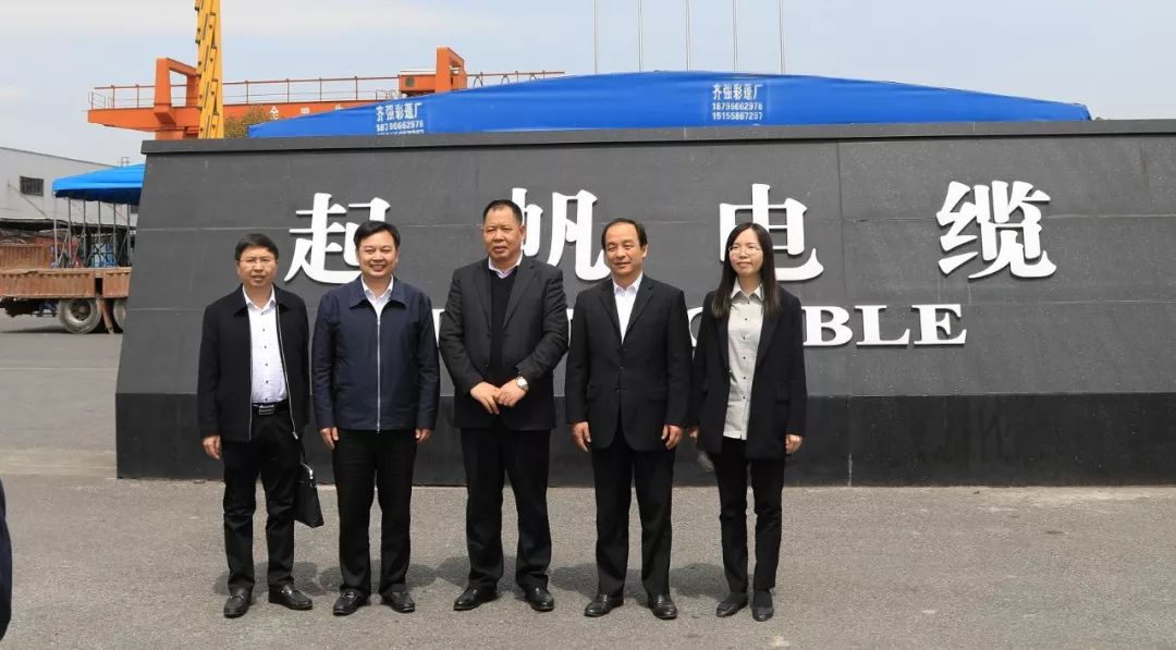 参观合影_上海起帆电缆